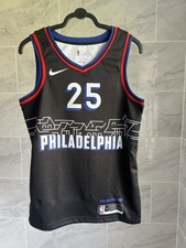 Nike NBA Philadelphia 76ers Sixers Simmons #25 Jersey Vest - 44 Medium - Black