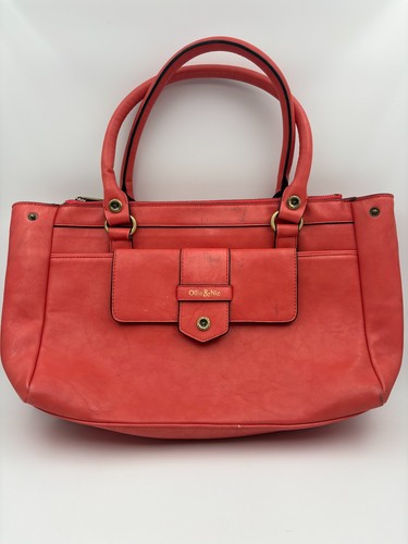 Ollie nic coral red tote - red,