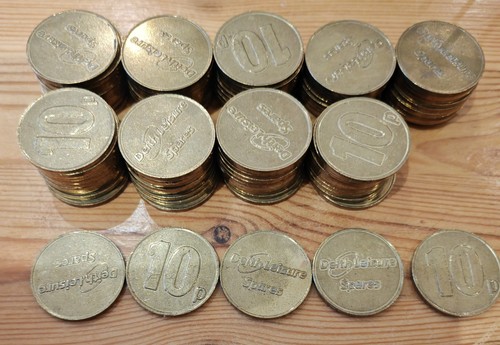 Deith leisure 10p tokens - deith,
