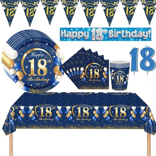 Blue 18th birthday decorations - 18th,
