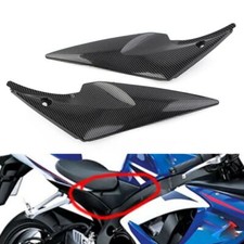 2x Tank Side Cover Panels Fairing For Suzuki GSXR600 750 2006-07 K6 Carbon Fiber
