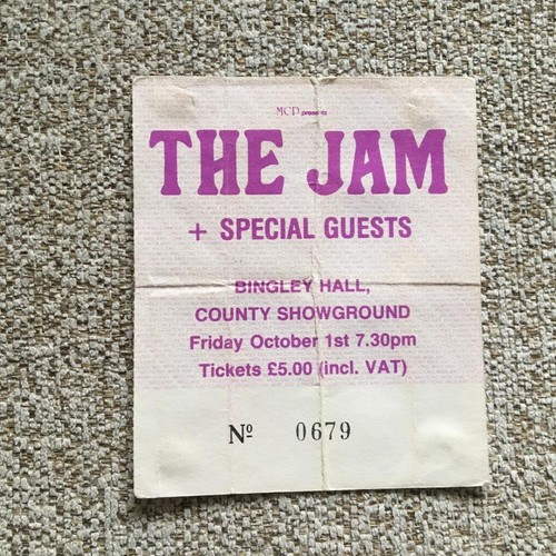The jam paul weller - paul, ticket