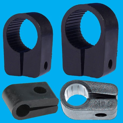 Black heavy duty cable cleats - heavy,