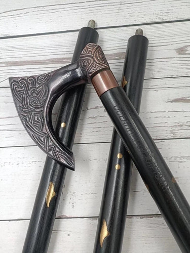 Handmade viking axe walking - handmade,