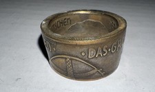 German WW2 Coin Ring 1938