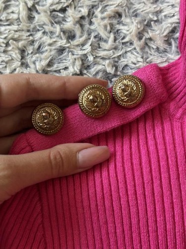 Women balmain turtleneck pink - balmain,