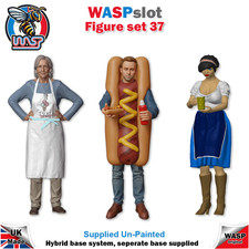 Figure Set 37 - 1/32 scale, Figures 61, 62 & 63, scenery, Unpainted.