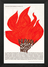 Human rights saul bass framed - saul,
