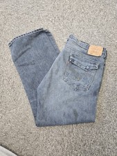 Good Condition Men’s Loose Fit Levi’s 569 Dark Blue Wash Jeans W36 L30