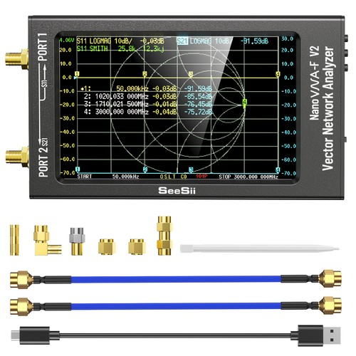 50khz 3ghz nanovna vector - nanovna-f, v2