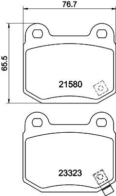 Mintex mdb2342 rear - mdb2342, pad