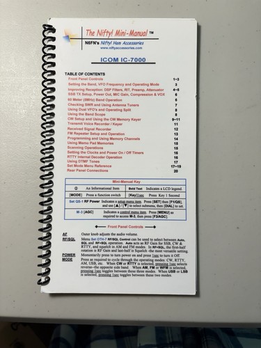 Nifty manual icom 7000 - manual, ic-7000