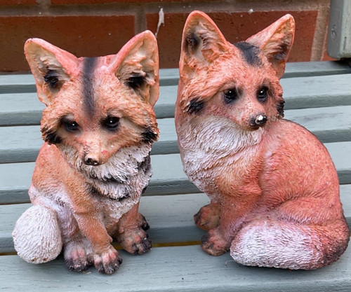 Pair fox garden - pair, ornament