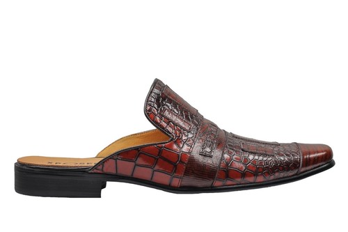 Mens brown crocodile - mens, printed