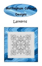 Blackwork Embroidery Kit   -  Lanterns
