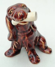 Brown Spaniel Dog Decanter Cazanove French Liqueur  EMPTY Vintage