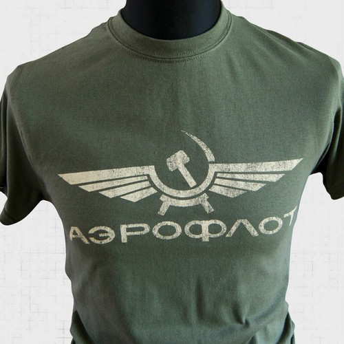 Aeroflot retro shirt soviet - retro,