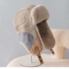 Men Faux Fur Earflap Hat Warm