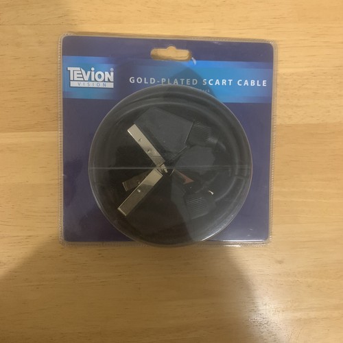 Gold plated scart - gold, 2m