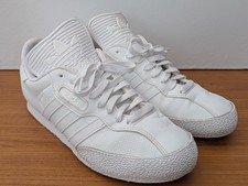 Adidas Men’s Shoes Samba Super OG Mono / Triple White - Size UK 8