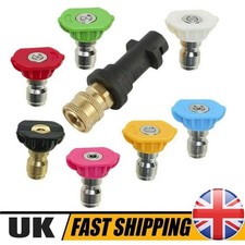 For Karcher K2- K7 High Pressure Washer Gun Adapter 1/4" Spray Nozzle Tips Set