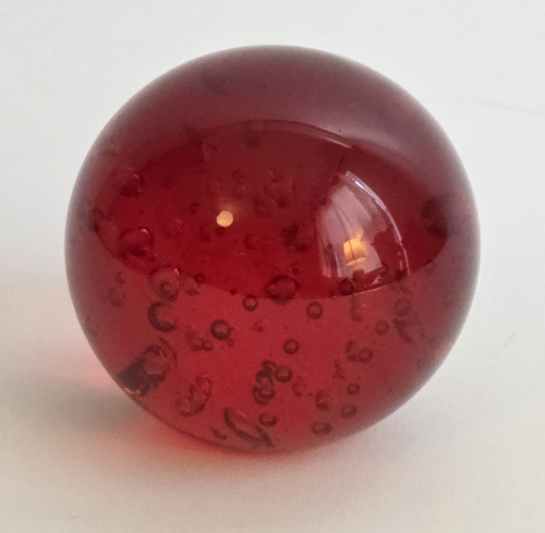 Vintage ruby red art glass - red,