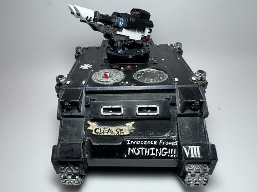 Black templars razorback rhino - black,