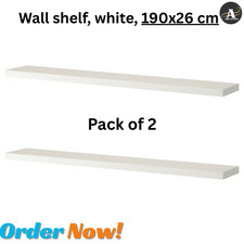 2x IKEA LACK Wall Shelf White