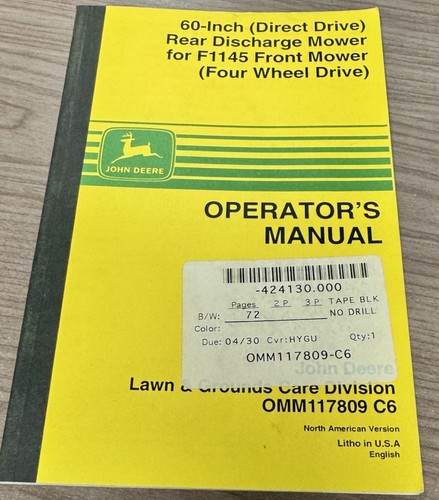 John deere operator - john, operator’s