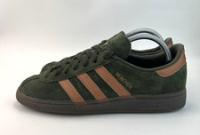 Adidas Originals Munchen Mens Trainers Green Gold Gum Sneakers UK 7