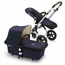 Bugaboo Cameleon 3rd Gen Classic Navy Travel System Single Seat Stroller +Extras