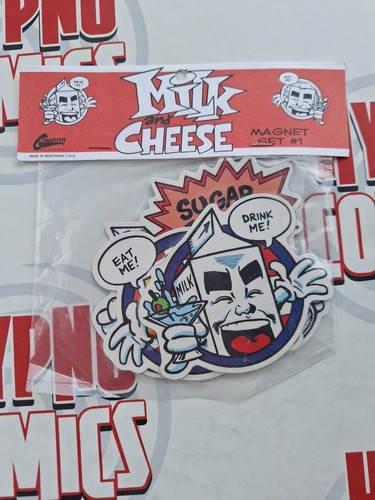 Milk cheese magnet set - &, evan