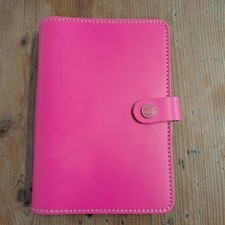 Filofax The Original Technical Leather Organiser Dividers Inserts Neon Pink