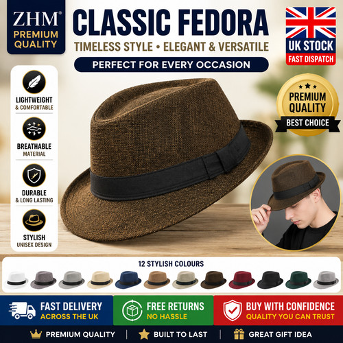 Mens women fedora - mens, jazz