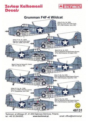 Techmod 48131 grumman - 1:48,