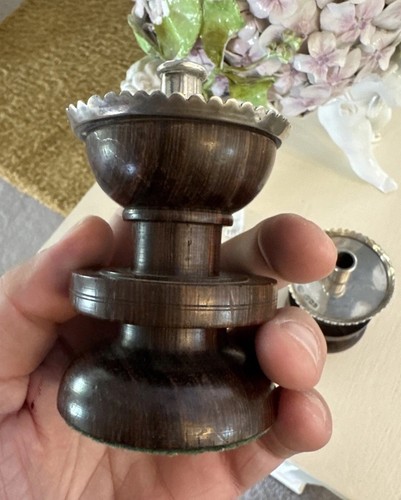 Sterling silver turned wood - turned,