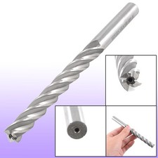 Helical Groove 4 Flute 12mm Dia Tip HSS Cutter End Mill 160mm Long New
