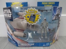 Star Wars The Clone Wars Freeco Speeder & Clone Trooper Figure Set Sealed