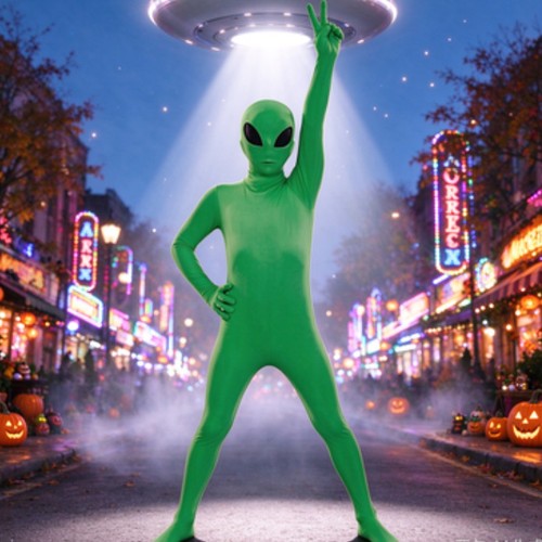 Kids green alien morph - alien, costume