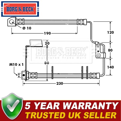 Borg beck rear right brake - borg, &