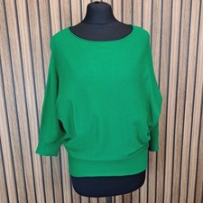 Phase Eight Jumper Green Womens Small Oversize Loose Batwing VGC
