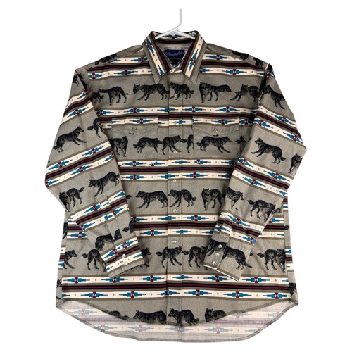Vtg wrangler western shirt - wrangler,