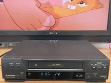 Mitsubishi HS-721V(B) VHS Video Cassette Recorder NTSC Playback 2-SCART Sockets