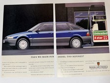 Original 1994 Rover 200 218 Diesel R8 Magazine Advert Poster Man Cave Retro