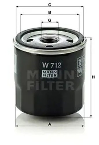 Oil filter spin - spin-on,
