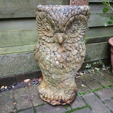 Stone Owl Planting Pot