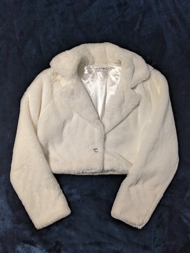 Knit works girls white faux - knit,