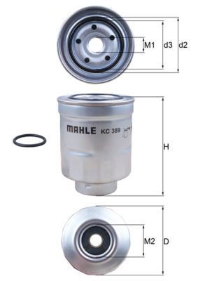 Mahle 389d fuel filter - 389d, fits