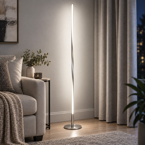 Modern led twist floor - modern,