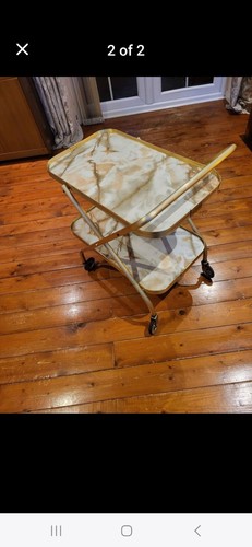Vintage folding tea trolley - vintage,